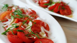 ensalada con cebolla